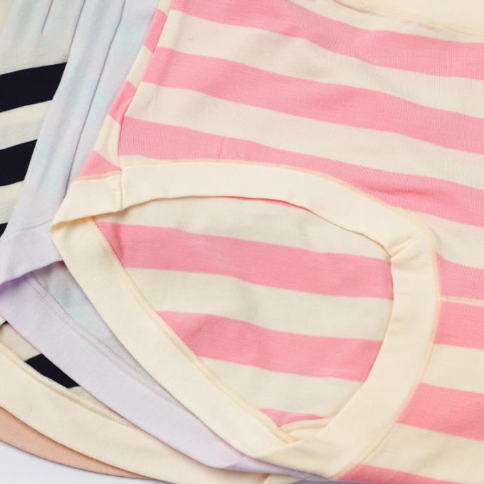 Culottes rayées modales en gros pour respirable confortable de style japonais de dames plus des sous-vêtements de femmes de taille