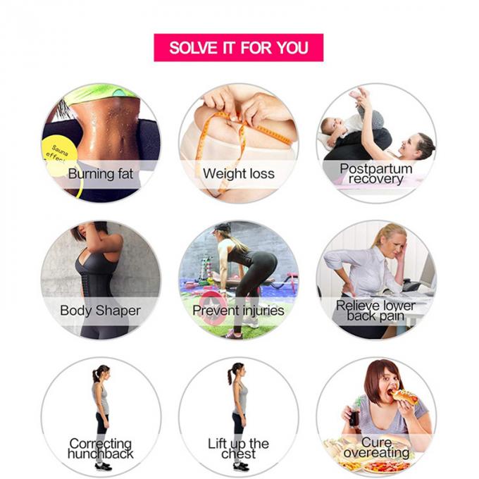 Appui lombo-sacré et lombaire d'enveloppe sué par ceinture en gros de toner de ventre avec l'effet de costume de sauna plus l'entraîneur abdominal de taille