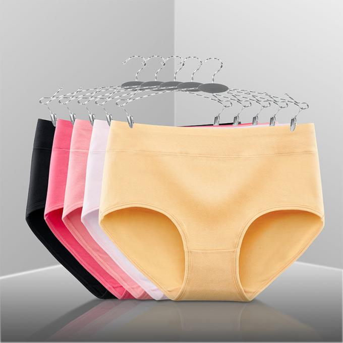 Mi culottes doucement respirables de femmes de coton de la hausse des femmes en gros pleines brèves plus la taille pour les sous-vêtements des femmes