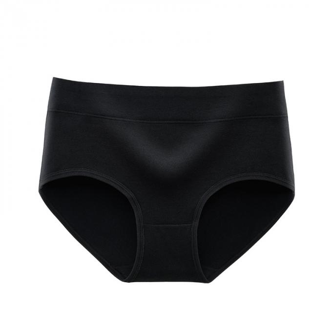 Mi culottes doucement respirables de femmes de coton de la hausse des femmes en gros pleines brèves plus la taille pour les sous-vêtements des femmes
