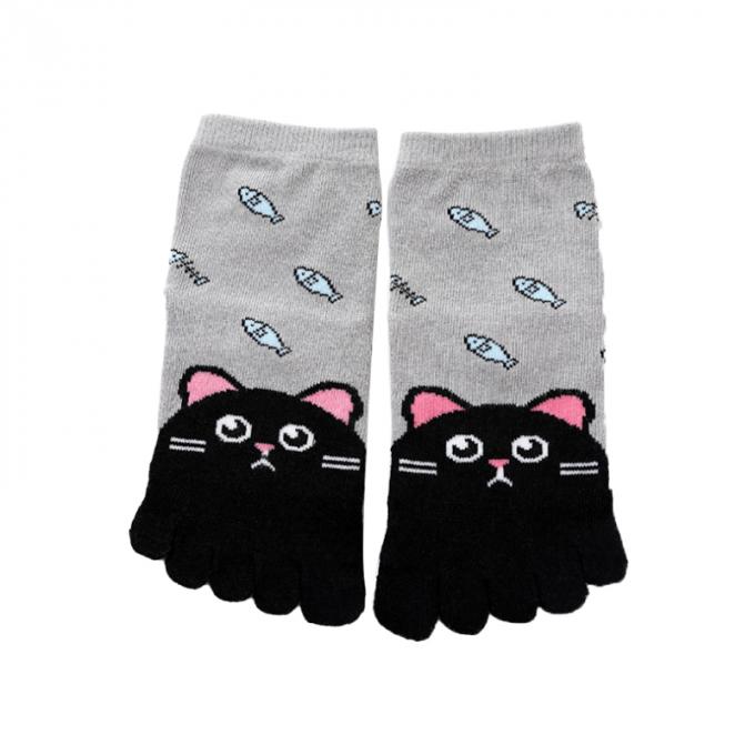 Coton animal mignon mou de chaussette de garçon de fille d'enfant de bébé de qualité de taille cinq socquettes de chaussettes d'orteil