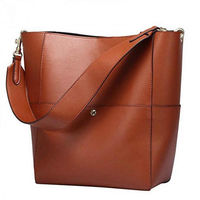 Le sac européen et américain du sac en cuir des femmes d'épaule de peau de vache de bureau d'emballage a haut façonné le cuir de sacs d'emballage