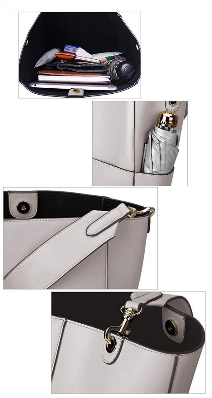 Le sac européen et américain du sac en cuir des femmes d'épaule de peau de vache de bureau d'emballage a haut façonné le cuir de sacs d'emballage