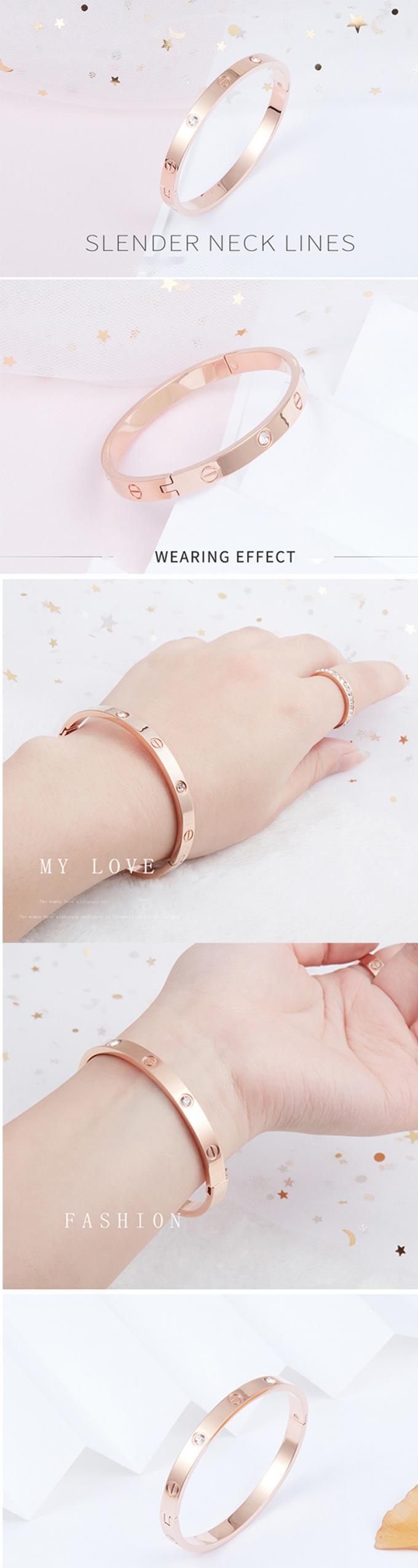 L'or de femme de charme de bracelets d'acier inoxydable de dames de bracelets de luxe de bracelets et d'anneau a plaqué