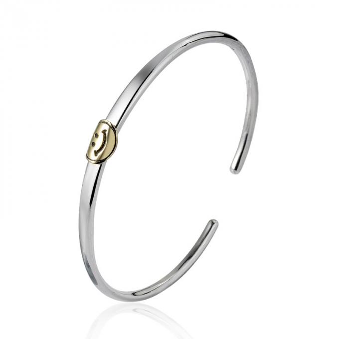Bracelets de dames de bracelet d'or et ruban coréens en gros Bangae de charmes de Ring Bangle