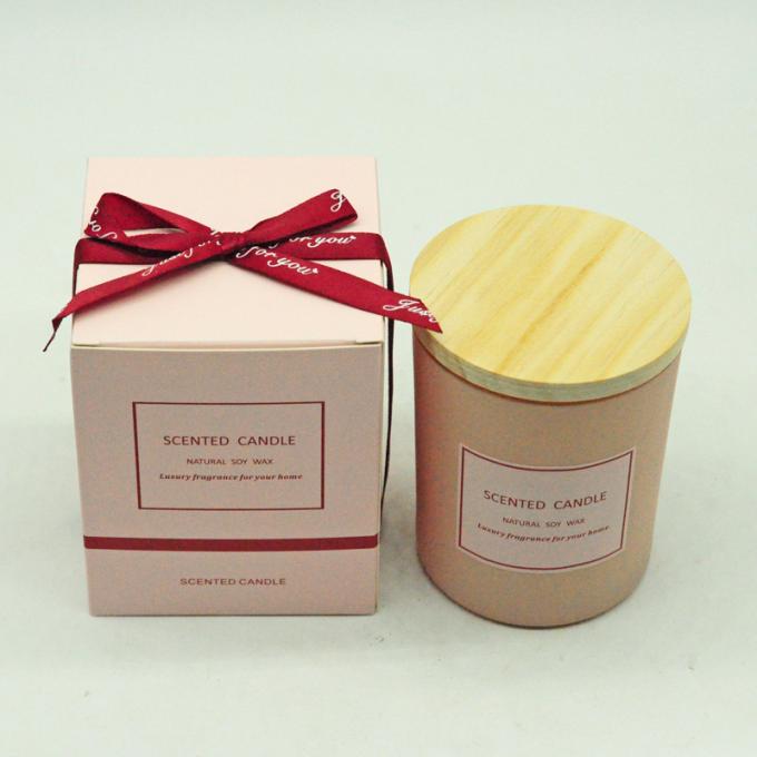 Bougie parfumée d'Aromatherapy de soja de cire sans fumée qui respecte l'environnement en gros de cire avec le boîte-cadeau de couvercle pour l'anniversaire Valentine Day Weddings