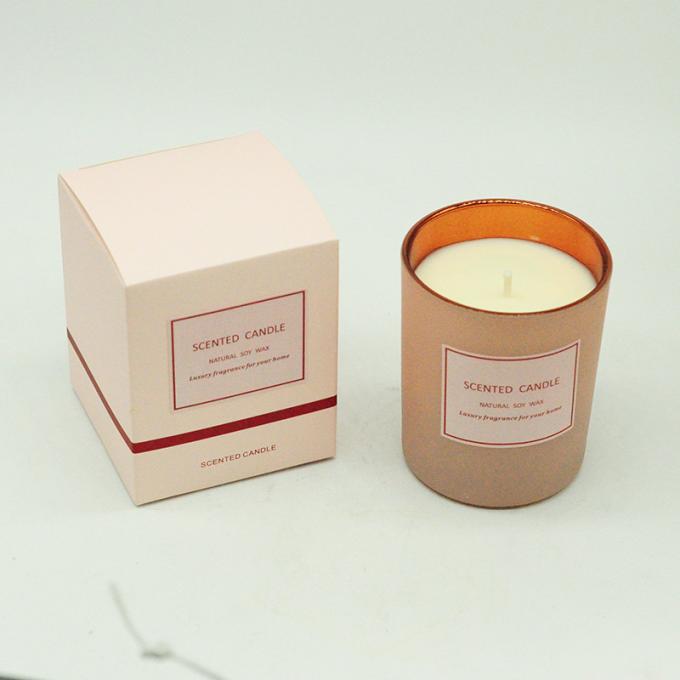 Bougie parfumée d'Aromatherapy de soja de cire sans fumée qui respecte l'environnement en gros de cire avec le boîte-cadeau de couvercle pour l'anniversaire Valentine Day Weddings