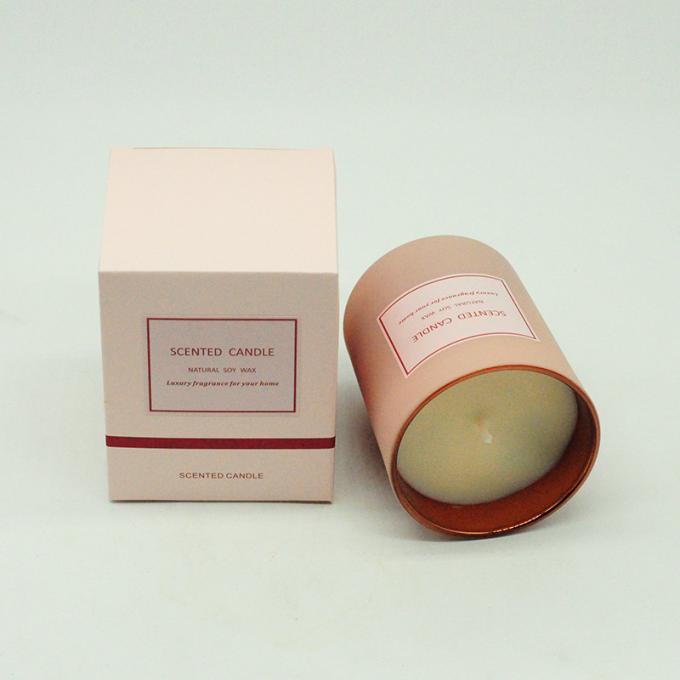 Bougie parfumée d'Aromatherapy de soja de cire sans fumée qui respecte l'environnement en gros de cire avec le boîte-cadeau de couvercle pour l'anniversaire Valentine Day Weddings