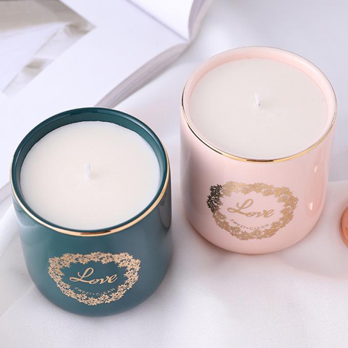 La cire naturelle Rose Jasmine Scent Luxury de soja mire la vente en gros de Valentine Day Weddings Scented Candles d'anniversaire de fête des mères