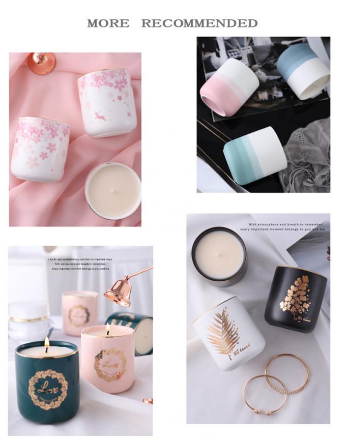 La cire naturelle Rose Jasmine Scent Luxury de soja mire la vente en gros de Valentine Day Weddings Scented Candles d'anniversaire de fête des mères