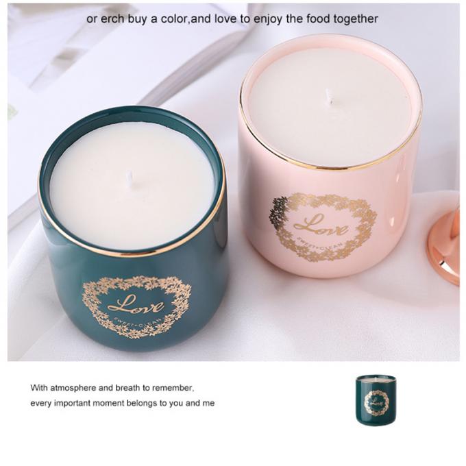 La cire naturelle Rose Jasmine Scent Luxury de soja mire la vente en gros de Valentine Day Weddings Scented Candles d'anniversaire de fête des mères