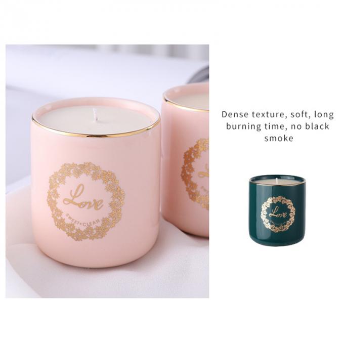 La cire naturelle Rose Jasmine Scent Luxury de soja mire la vente en gros de Valentine Day Weddings Scented Candles d'anniversaire de fête des mères