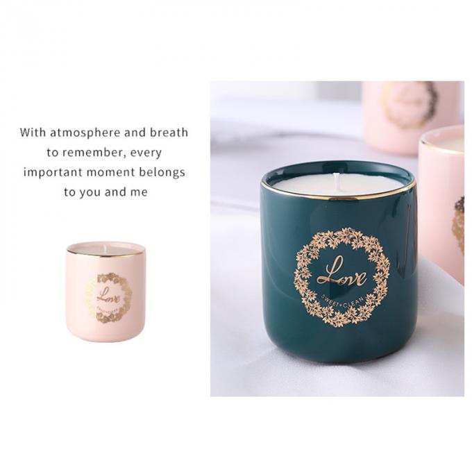 La cire naturelle Rose Jasmine Scent Luxury de soja mire la vente en gros de Valentine Day Weddings Scented Candles d'anniversaire de fête des mères