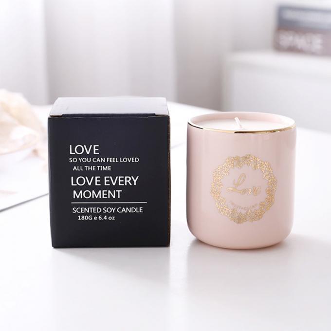 La cire naturelle Rose Jasmine Scent Luxury de soja mire la vente en gros de Valentine Day Weddings Scented Candles d'anniversaire de fête des mères