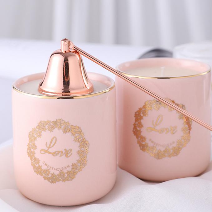 La cire naturelle Rose Jasmine Scent Luxury de soja mire la vente en gros de Valentine Day Weddings Scented Candles d'anniversaire de fête des mères