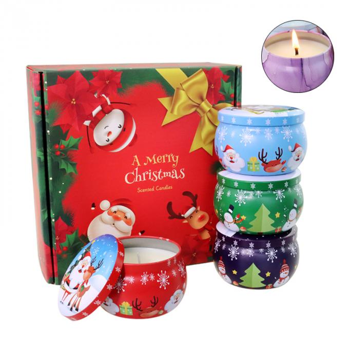 Bougie parfumée sans fumée qui respecte l'environnement parfumée durable de Valentine Weddings Soy Candle Long Tin Candles Wax d'anniversaire de fête des mères