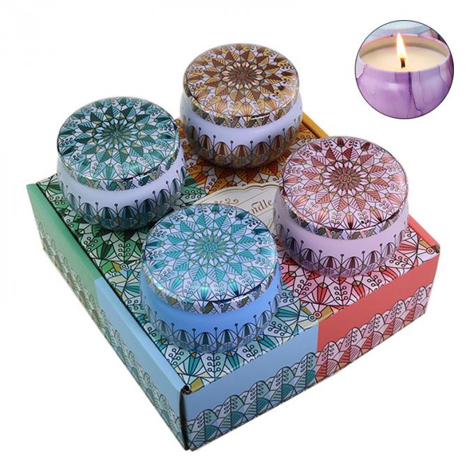 Bougie parfumée sans fumée qui respecte l'environnement parfumée durable de Valentine Weddings Soy Candle Long Tin Candles Wax d'anniversaire de fête des mères