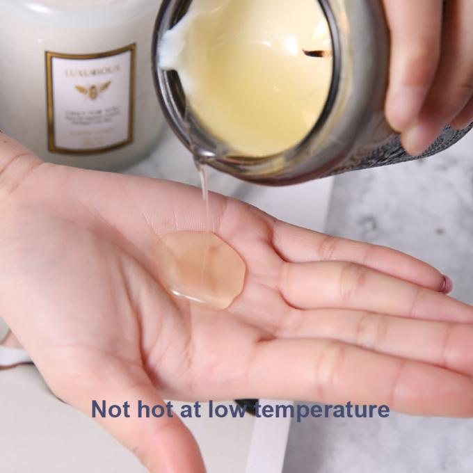 La marque de distributeur chaude de cire de soja d'Amber Glass Jar Candles Scented flairée par bougies adaptée aux besoins du client par Saling en bois de cire a flairé le luxe de bougies
