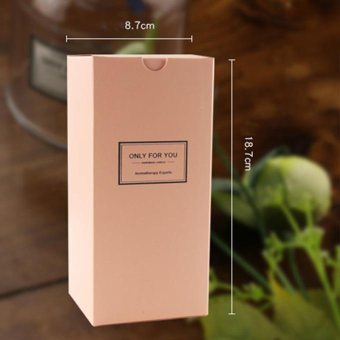 L'huile essentielle de luxe bleue en verre durable sans fumée qui respecte l'environnement de Bell de vent a flairé des bougies dans le pot en verre