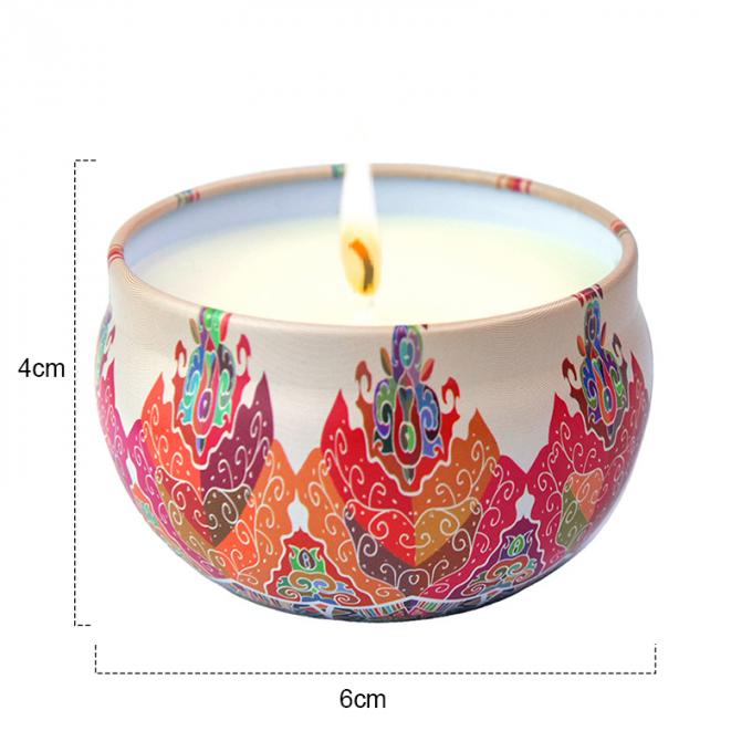 Bougie parfumée sans fumée qui respecte l'environnement parfumée durable de Valentine Weddings Soy Candle Long Tin Candles Wax d'anniversaire de fête des mères