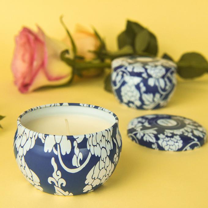 Bougie parfumée sans fumée qui respecte l'environnement parfumée durable de Valentine Weddings Soy Candle Long Tin Candles Wax d'anniversaire de fête des mères
