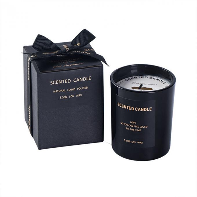 Le cadeau durable sans fumée d'Amber Scented Mother Day Birthday Valentine Weddings Soy en bois a placé la bougie en gros