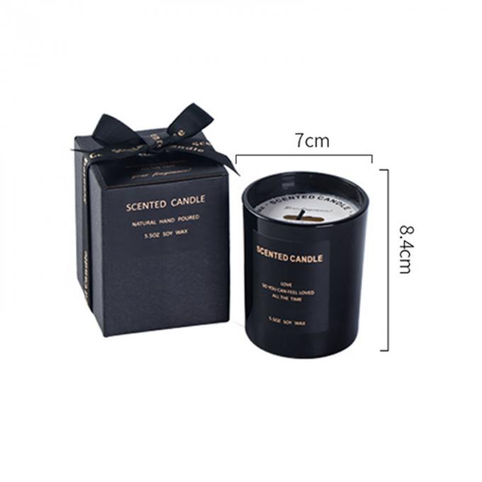 Le cadeau durable sans fumée d'Amber Scented Mother Day Birthday Valentine Weddings Soy en bois a placé la bougie en gros