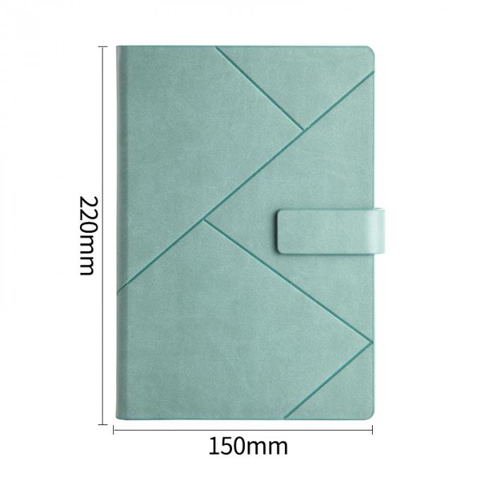 Ligne de serrure de carnet de noir du carnet A5 d'affaires de voyageurs liant les journaux créatifs quotidiens de carnet