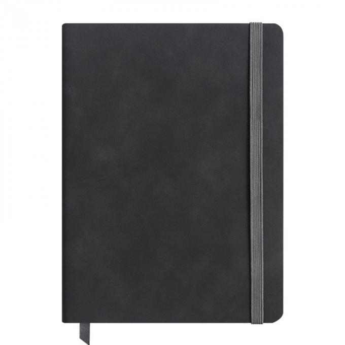 Carnet pointillé réutilisable quotidien de journal de bracelet en cuir de bloc-notes de carnet mou des affaires A5