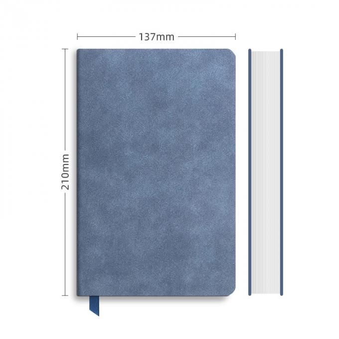 Carnet pointillé réutilisable quotidien de journal de bracelet en cuir de bloc-notes de carnet mou des affaires A5