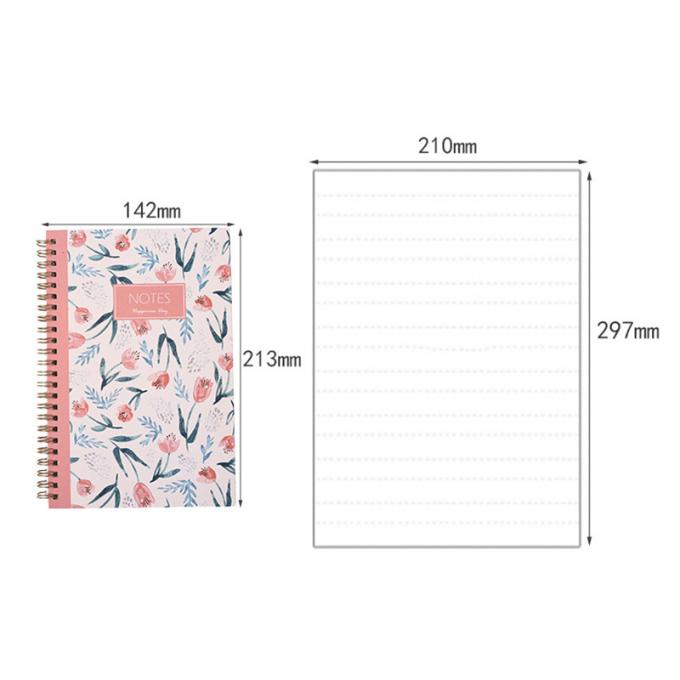 Carnet de notes à spirale bon marché écologique en vrac fait sur commande A4 de carnets promotionnels d'affaires de Macaron A5