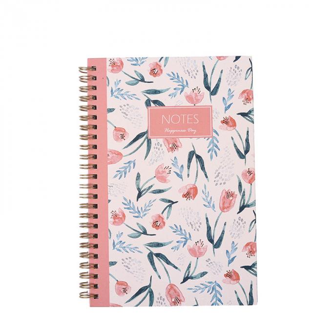 Carnet de notes à spirale bon marché écologique en vrac fait sur commande A4 de carnets promotionnels d'affaires de Macaron A5