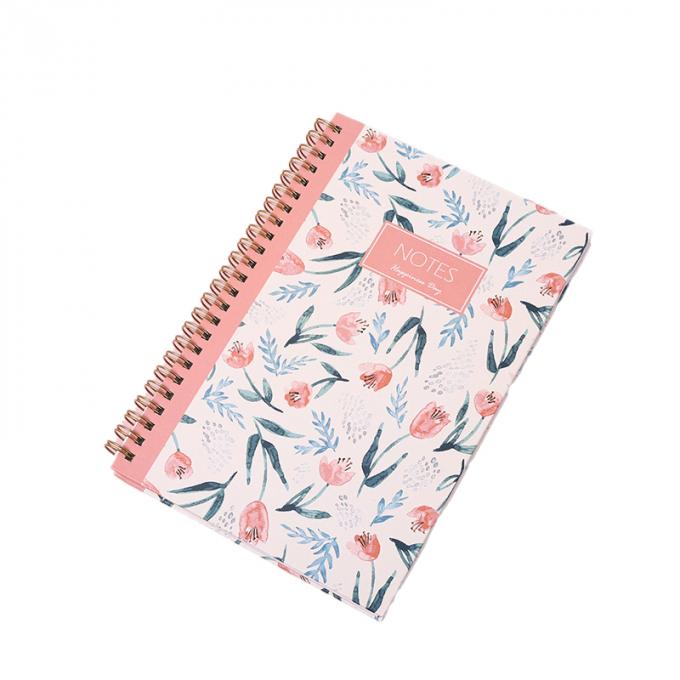 Carnet de notes à spirale bon marché écologique en vrac fait sur commande A4 de carnets promotionnels d'affaires de Macaron A5
