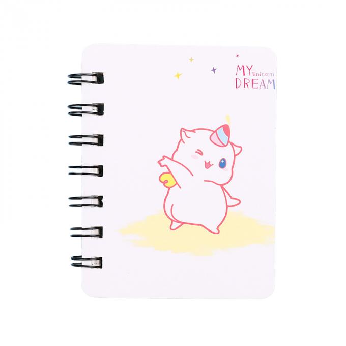Mini Cartoon Spiral Wirebound Notebook créatif en gros parfait pour les carnets de notes à spirale de journal intime personnalisables