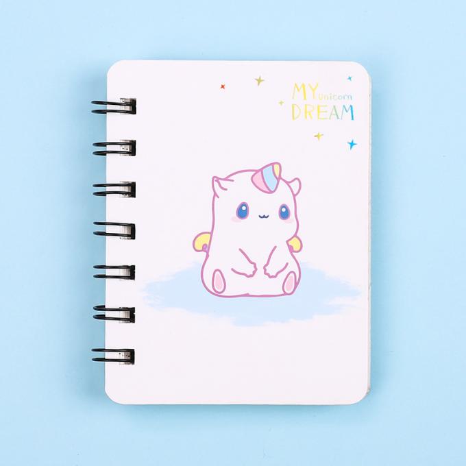 Mini Cartoon Spiral Wirebound Notebook créatif en gros parfait pour les carnets de notes à spirale de journal intime personnalisables