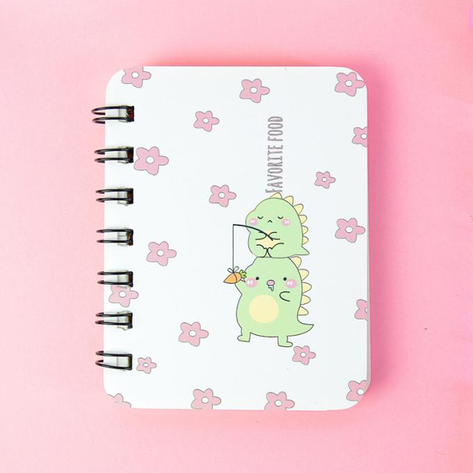 Mini Cartoon Spiral Wirebound Notebook créatif en gros parfait pour les carnets de notes à spirale de journal intime personnalisables