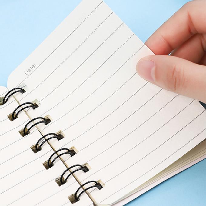 Mini Cartoon Spiral Wirebound Notebook créatif en gros parfait pour les carnets de notes à spirale de journal intime personnalisables