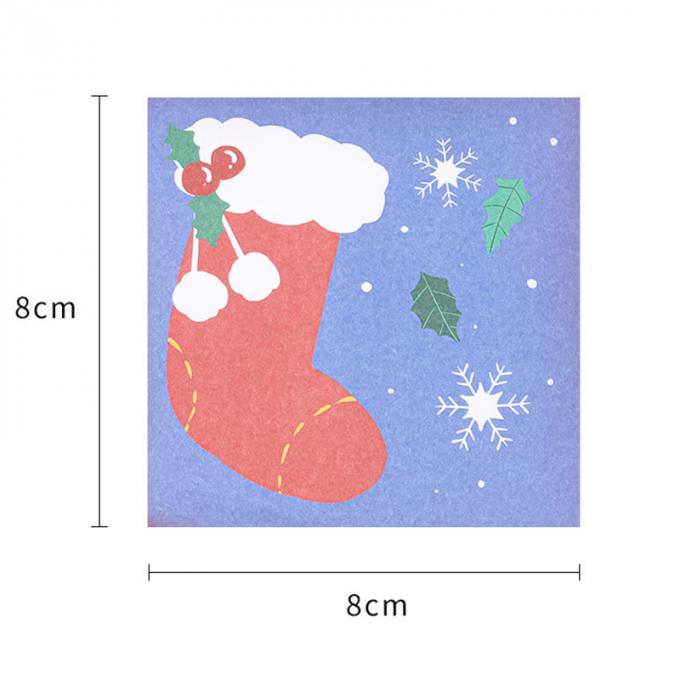 Les temps mignons de Mini Memo Pad N de bande dessinée de notes collantes de Noël collent les notes collantes de notes pour le cadeau d'étudiants