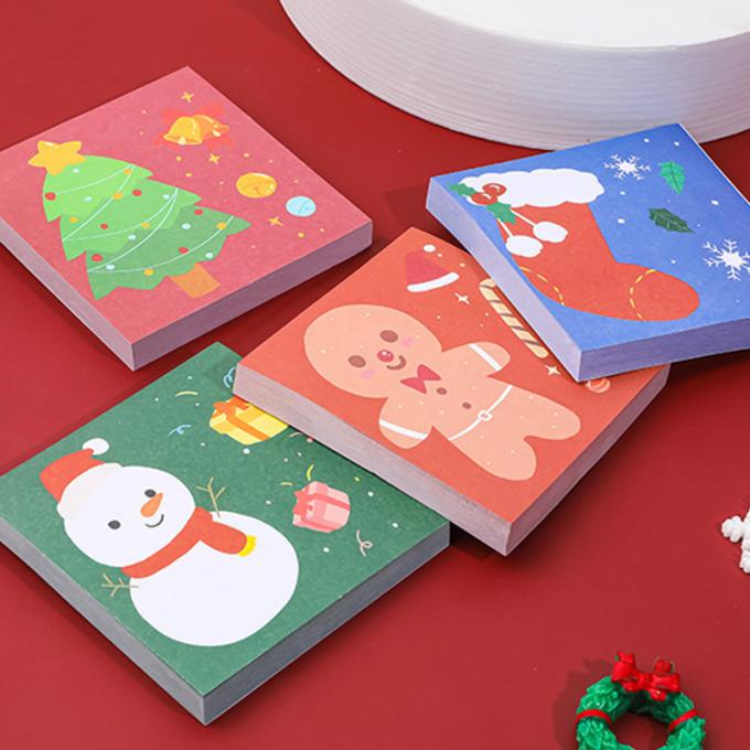 Les temps mignons de Mini Memo Pad N de bande dessinée de notes collantes de Noël collent les notes collantes de notes pour le cadeau d'étudiants