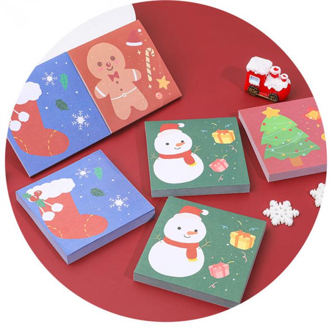 Les temps mignons de Mini Memo Pad N de bande dessinée de notes collantes de Noël collent les notes collantes de notes pour le cadeau d'étudiants
