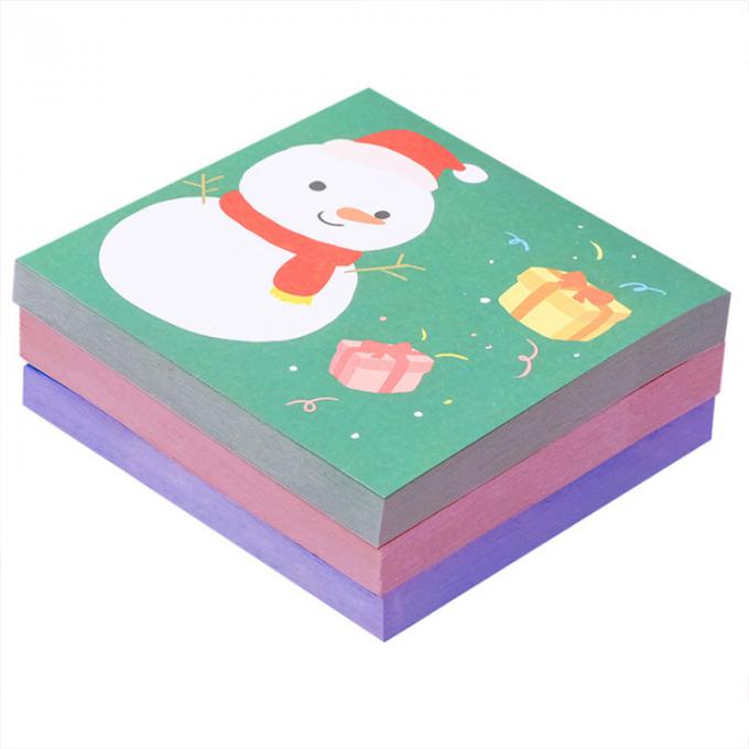Les temps mignons de Mini Memo Pad N de bande dessinée de notes collantes de Noël collent les notes collantes de notes pour le cadeau d'étudiants