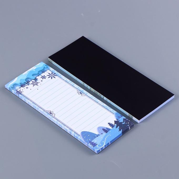 Blocs-notes magnétiques faits sur commande en gros de conception florale pour faire la liste pour les notes collantes d'aimant de réfrigérateur de liste d'épicerie