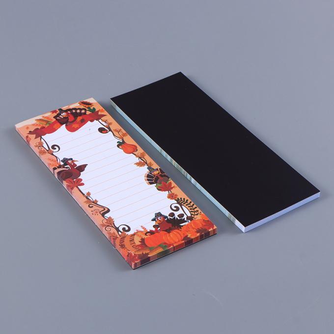 Blocs-notes magnétiques faits sur commande en gros de conception florale pour faire la liste pour les notes collantes d'aimant de réfrigérateur de liste d'épicerie