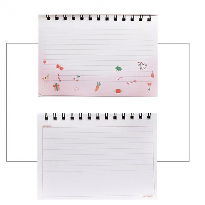 Spirale de papier sans doublure mignonne faite sur commande en gros Mini Notebook de poche de livre à couverture dure de journal de planificateur
