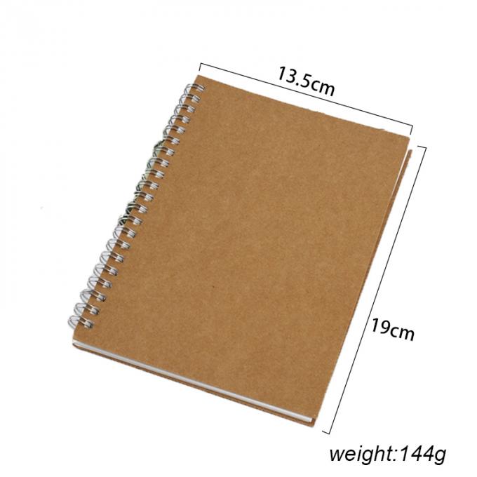 Le trellis fait sur commande réutilisé en gros de livre à couverture dure a rayé le carnet en spirale d'Offic A5 Papier d'emballage de blanc