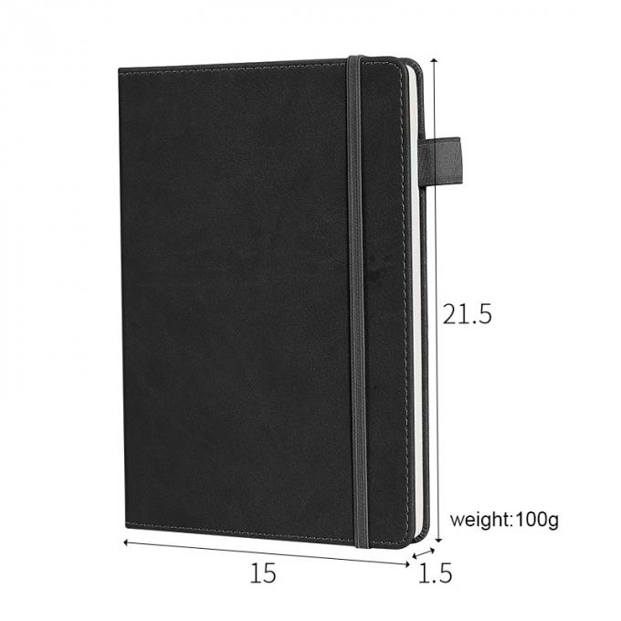 Les affaires en cuir en gros de bureau d'unité centrale fournissent l'écriture qui respecte l'environnement de livre à couverture dure Pen Loop Thick Notebook
