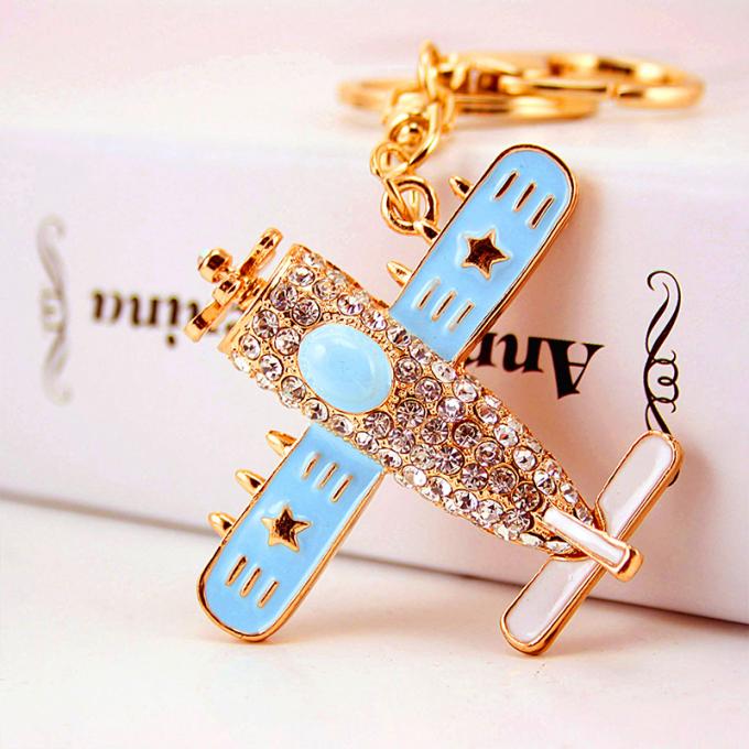 Keychains pour le logo de Crystal Luxury Designers Custom Keychain en métal de fausse pierre de Metal Pendant Motorcycle de modèle de femme