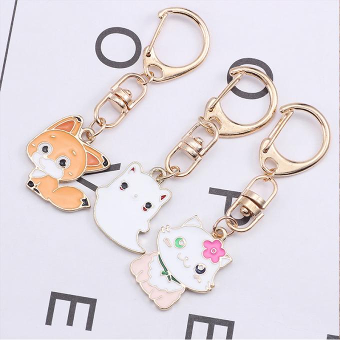 Les femmes pendantes en métal en gros de Diamond Crystal Mermaids Car Key Ring mettent en sac les accessoires Keyhains en cristal pour des cadeaux