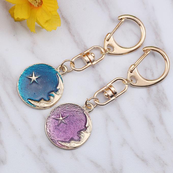 Les femmes pendantes en métal en gros de Diamond Crystal Mermaids Car Key Ring mettent en sac les accessoires Keyhains en cristal pour des cadeaux