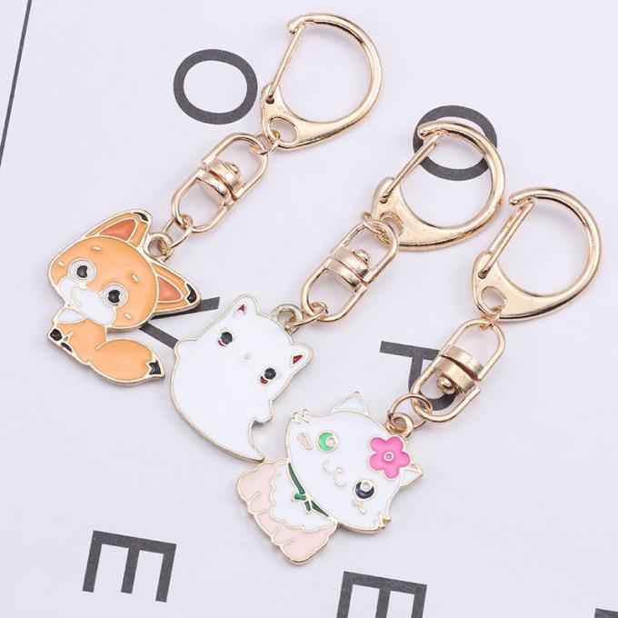 Les femmes pendantes en métal en gros de Diamond Crystal Mermaids Car Key Ring mettent en sac les accessoires Keyhains en cristal pour des cadeaux